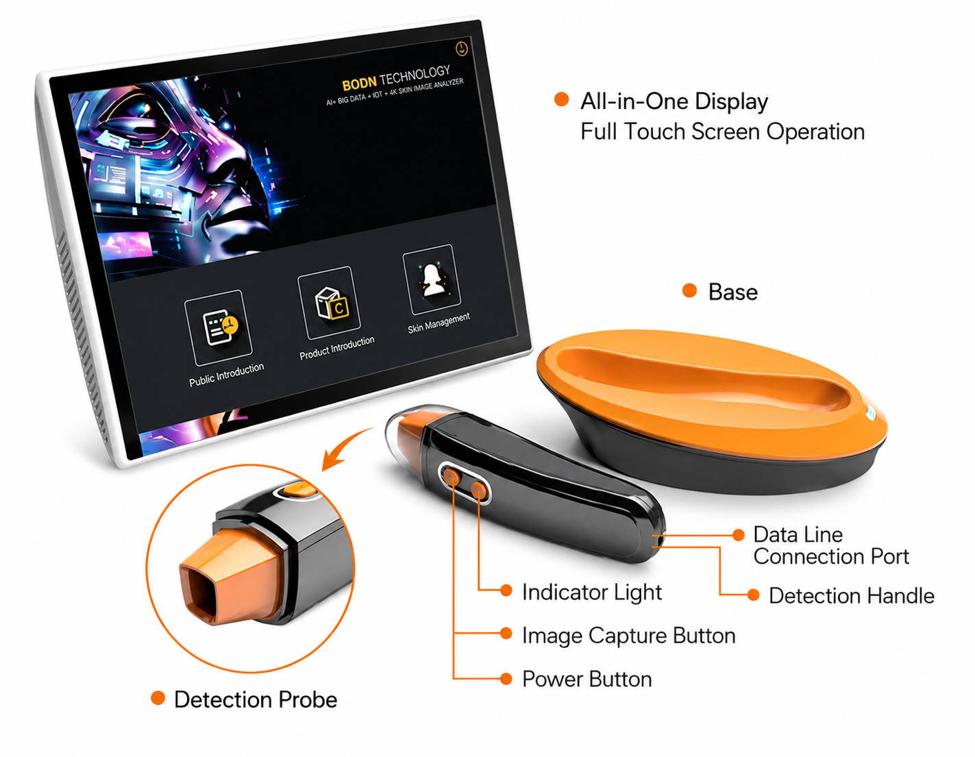 AI Intelligent 50x Skin Analyzer System