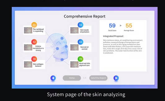 Portable AI 3D Skin Analyzer Facial Scanner Machine 13.3"