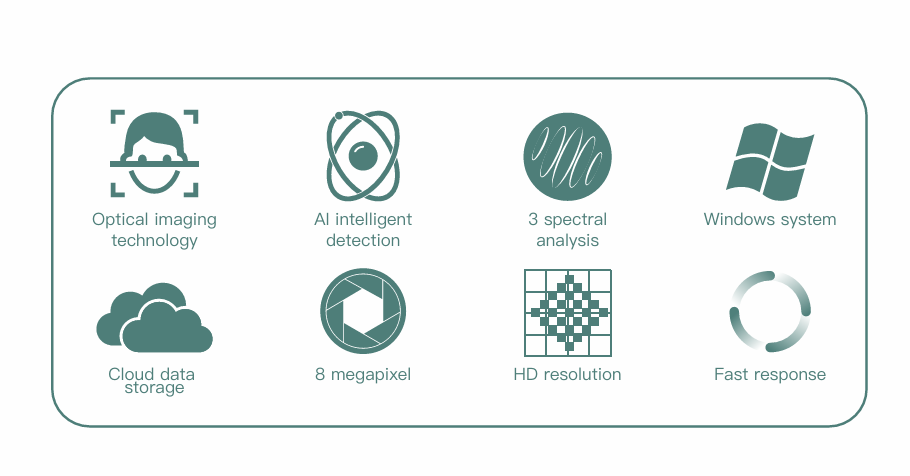 AI Intelligent 50x Skin Analyzer System